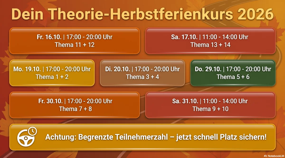 Herbstferien Intensivkurs Berliner Fahrschule in Steglitz