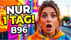 Eine Frau reißt überrascht die Augen auf, als sie erfährt, dass B96 an nur einem Tag geht.