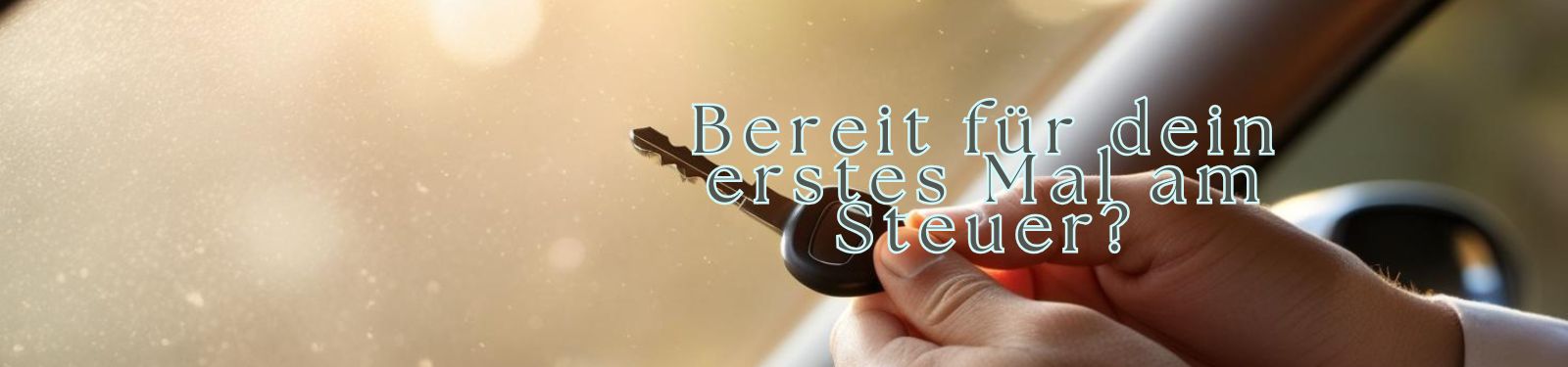 Eine Hand hält einen Zündschlüssel.