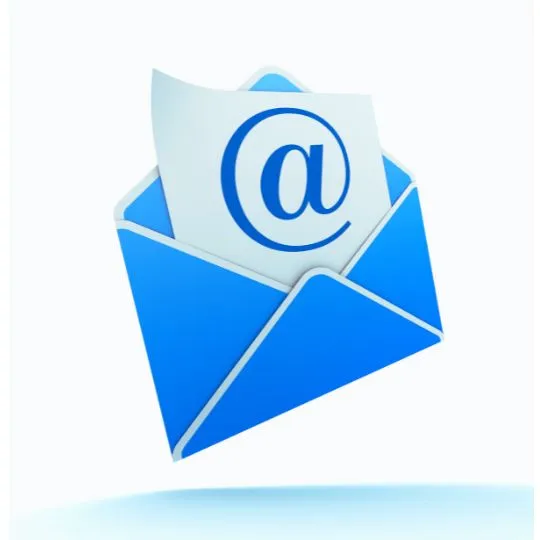 Sende Sie eine E-Mail